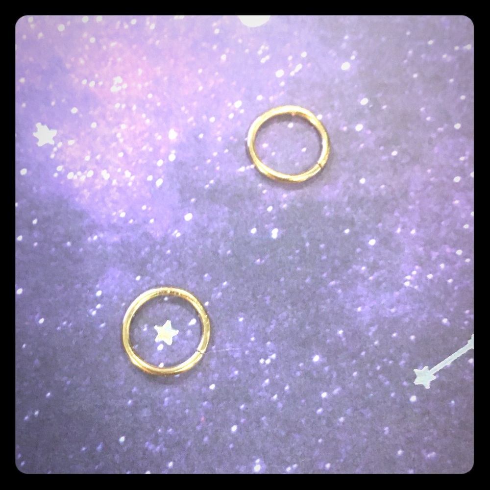 Solid 14k YG Seamless Rings 18g 5/16s